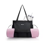 sportsnew Yoga Mat Bag Tote Yoga Gym Bags For Women Men with Waterproof Wet Pocket & Hook-and-loop, Quick Access Storage Yoga Mat Bag Carrier