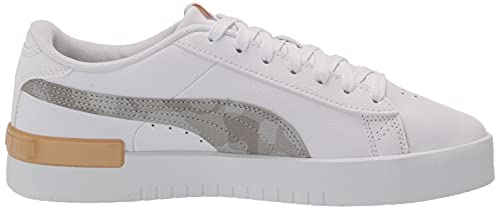 PUMA PUMA Women's Jada Sneaker, L Cadet White-Team Gold, 8.5