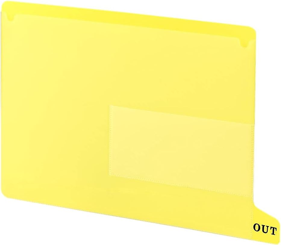 SMD61956 - Smead End Tab Poly Out Guides, Two-Pocket Style