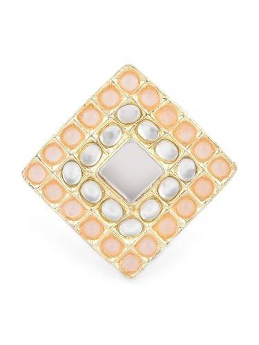Set de collar Kundan con perlas DMZ-1801 para eventos y bodas 4
