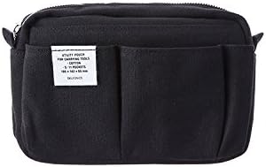 [DELFONICS] 500091 Inner Carrying Bag Size S Black Cotton Pouch Case Bag In Bag