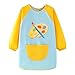 IEUDNS Kids Smock with Long Sleeves Feeding Bib for Home Birthday Drawing Handwork, L
