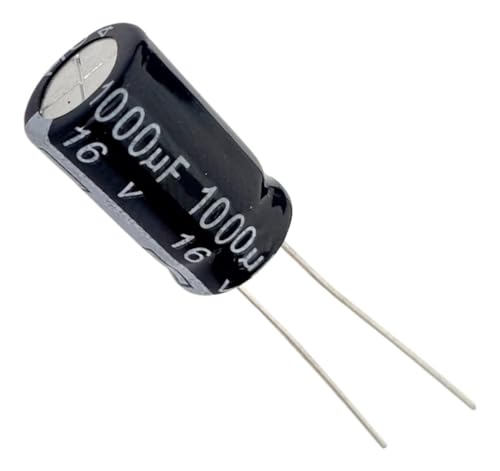 Capacitor Eletrolítico 1000uF 16V - Kit 10 Peças