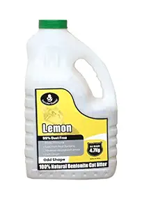 Cat Litter Experts Lemon Scented Scoopable Clumping Odd Shape Cat Litter 4.7Kg