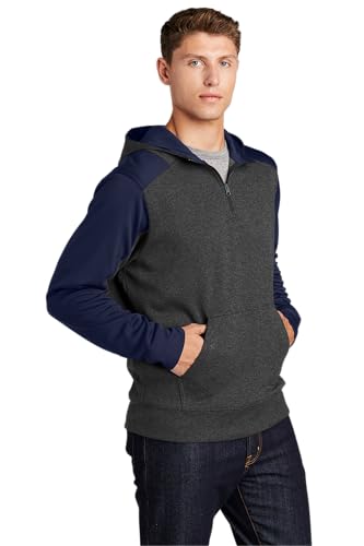 SPORT-TEK Men's Colorblock Tech Fleece 1/4 Zip4