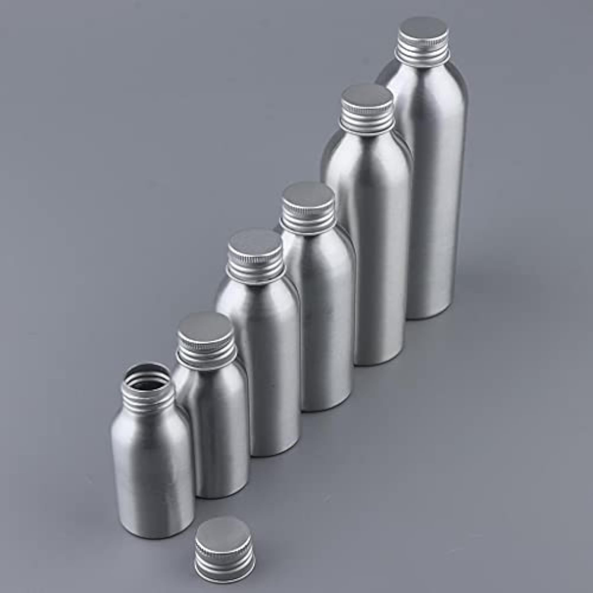 Aluminum Empty Refillable Cream Lotion Bottle, Travel Size