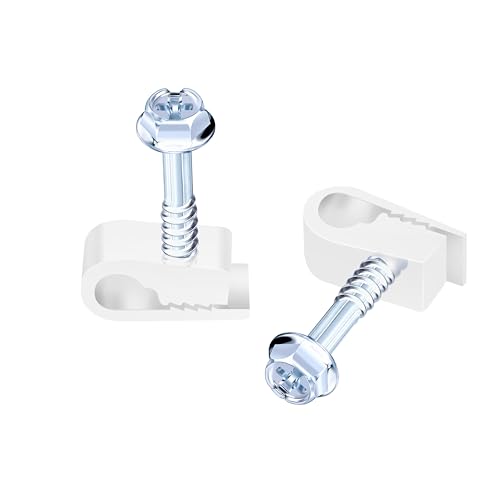 TKCHAX All-Weather Screw Cable Clips