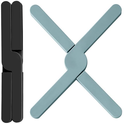 JEYORZY 2 pcs Sottopentola, Antiscivolo Sottopentola Resistente, Pieghevoli Sottopentola, Sottopentola per Padelle Calde Sottopentola Pieghevoli Sottopentola Pad Isolamento Termico per Cucina Piatti