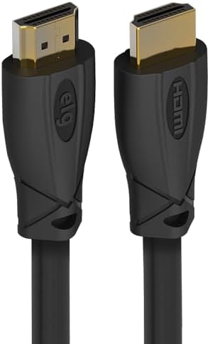 ELG, HD8K25, Cabo HDMI 2.1V, Áudio e Vídeo, Comprimento de 2,5 metros, 3D Ready, 8K, 4k, UltraHD, 144Hertz, 48Gbps, High Speed, Conectores em Cobre, Preto