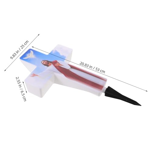 Éclairage LED extérieur étanche solaire en forme de croix - 2