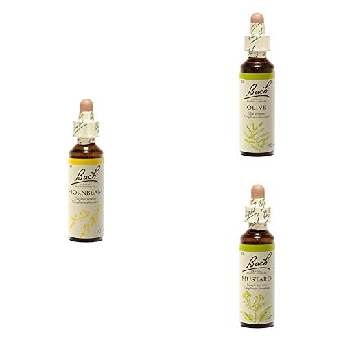 Fleurs de Bach Original - Hornbeam, Olive and Mustard 20ml - Lot de 3