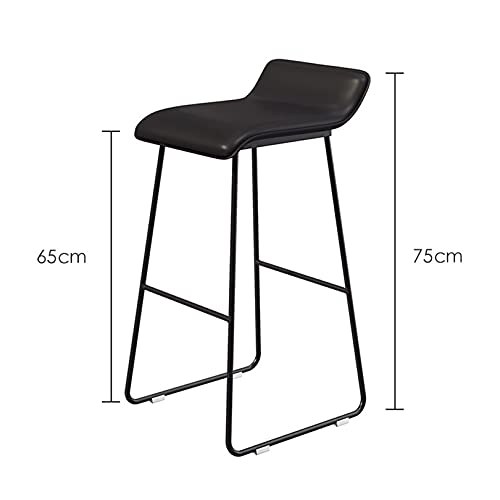 Tabouret de bar hauteur bar sans dossier chaise comptoir métal - 4