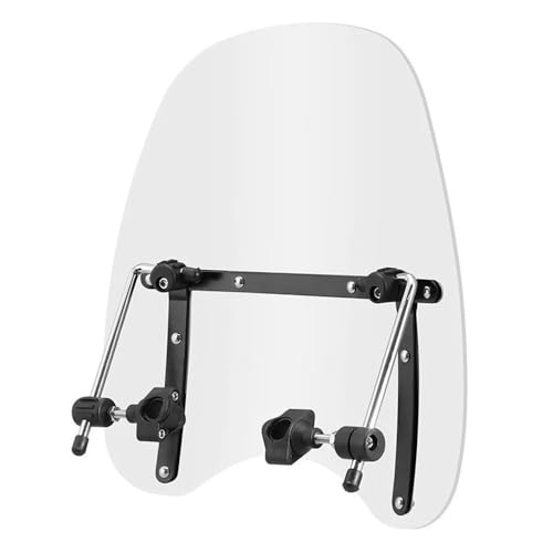 Déflecteur parebrise moto réglable pour guidon 7/8 et 1 pouce