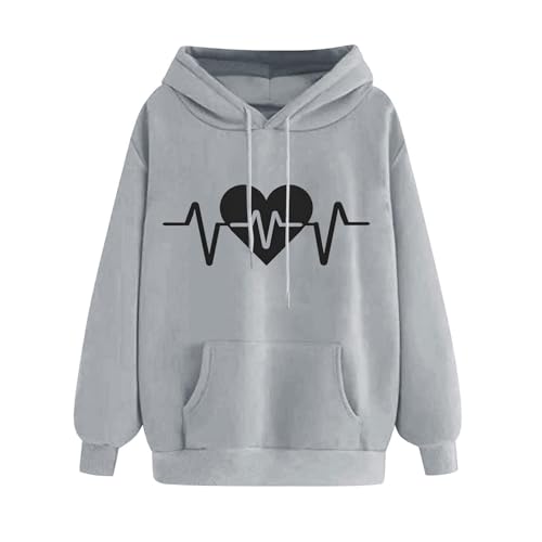 Sweats à capuche femme amples en polaire décontractée avec motif imprimé original