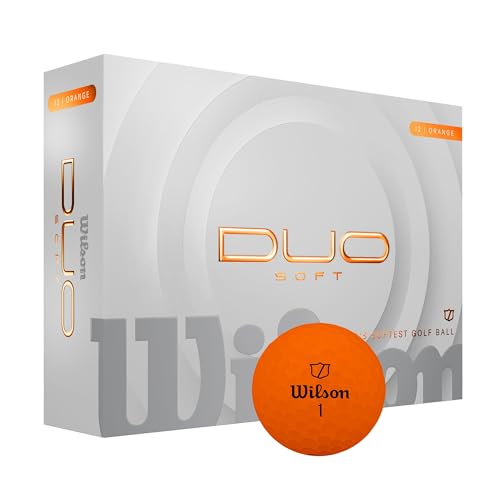 Balles de golf Wilson 2025 Duo Soft distance spin réduit toucher doux pour swing modéré