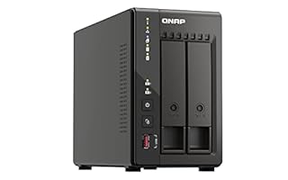 Qnap TS-253E 8G, 2 bay NAS (Intel® Celeron® J6412 4 core/4 thread, Turbo fino a 2,6 GHz, Dual 2,5 GbE) 8 TB bundle con dischi rigidi WD RED Plus da 4 TB