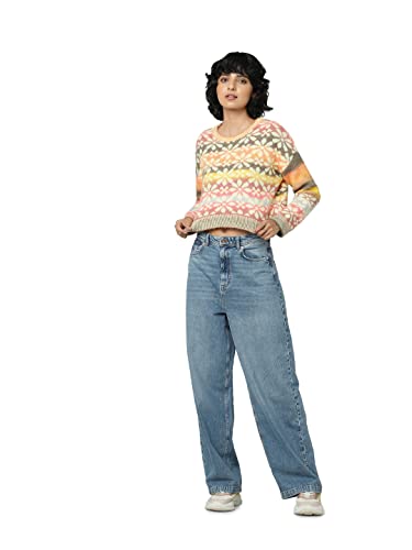 Image of Only Women's Acrylic Blend Round Neck Sweater