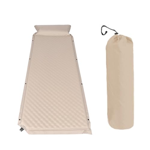 Fictory Colchón inflable automático, grueso para mayor comodidad, cama de aire portátil para tienda de campaña con almohada y bolsa de almacenamiento, ideal para el hogar, oficina, al aire libre
