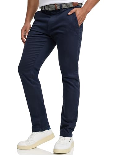 Indicode Herren Eary Chinohose Stretchhose | Chino Herrenhose Super Stretch Stoffhose Navy, 29/32