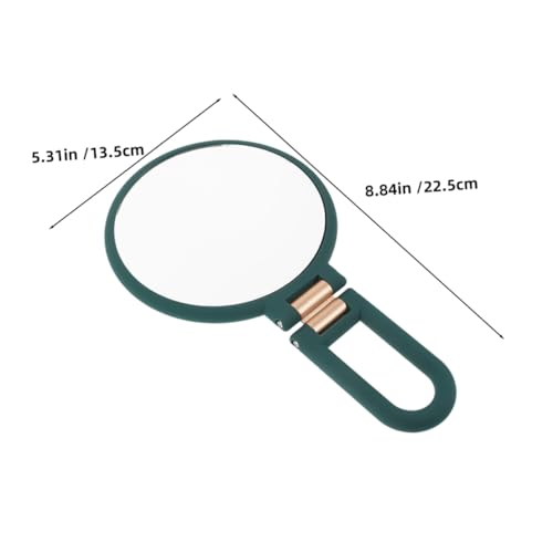 Espejo de maquillaje portátil de mano doble cara 15x miniatura 2