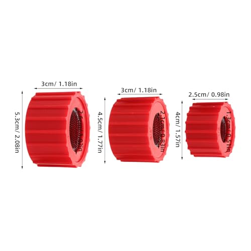 SOESFOUFU 3Pcs Tube Cleaner Deburrer: 1/2\" 3/4\" 1\" Copper Pipe Cleaning Brushes - Manual Deburring Tool - Tube Reamer & Chamfering for Plumbing Maintenance