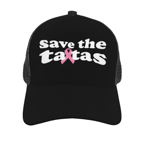 Save The Tatas Unisex Mesh Baseball Caps - Classic Adjustable Hat3