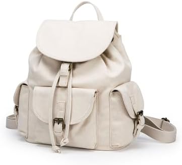 Fashion Backpacks New Canvas Bag Schoolbag Simple Drawstring Larg...