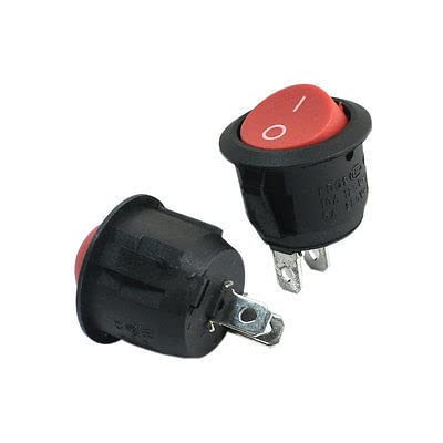 Interrupteur à bascule SPST bouton rouge pour remplacer un bouton défectueux