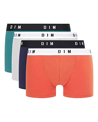 Boxer Homme Dim Originals Coton Stretch x4 idéal pour le sport et le bureau
