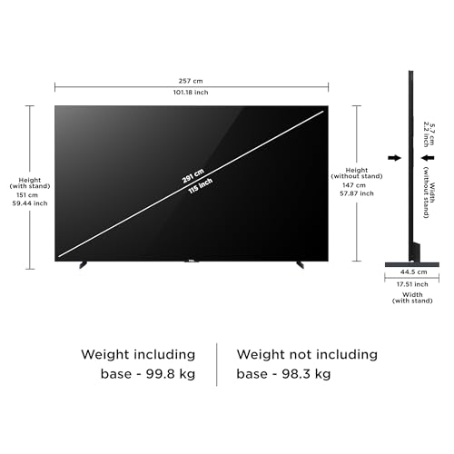Image of TCL 291 cm (115 inches) X955 Series 4K Ultra HD QD Mini LED Google TV 115X955 Max (Black)