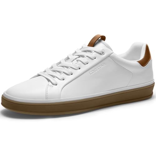 Image of Coostar Mens Casual Shoes Comfortable Dress Sneakers Classic Lace-up Shoe Lightweight