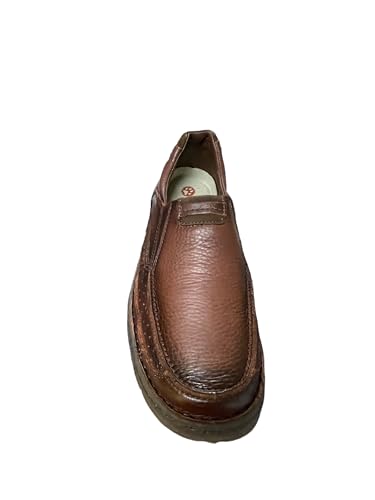 Casual Leather Slip On - Mahohany/Oleobuck Topo2