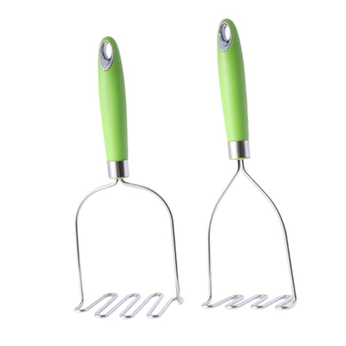 ABOOFAN 2pcs Potato Masher Manual Vegetable Presser with Wavy Head Design for Easy Mashing Kitchen Gadget for Home Cooking