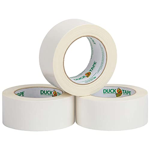 Image of Duck Color Duct Tape 3-Pack, 1.88 Inches x 30 Yards, 90 Yards Total, 3-Roll Pack, White, 3 Piece (242912)