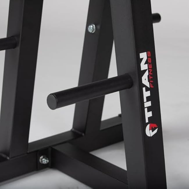Titan Fitness Dumbbell Column Stand and Plate Tree, 260 LB Capacity, Organize Classic Dumbbells Power Block Dumbbells Loose Plates