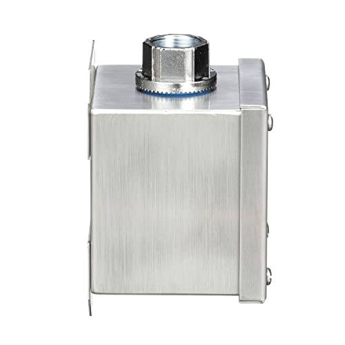 Caja inox 1 taladro de acero pulido para botoneras de control industrial 3