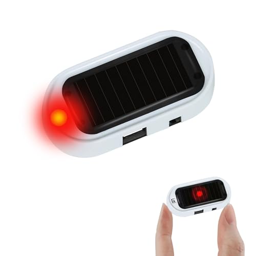 Solar Auto Alarmanlage Anti-Diebstahl Blinklampe - Dummy-Alarm-System mit...