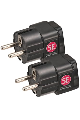 海外旅行用変換プラグお得なエレプラグ2個セット (SEタイプ＋SEタイプ) RW-PS03の商品画像（Amazon）