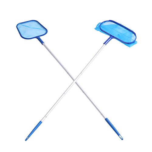 BESPORTBLE 1Juego Limpieza De Piscina Confiable con Mango Telescópico De Aluminio De Profunda Superficial y Secciones De Mango para Mantener Tu Piscina Impecable