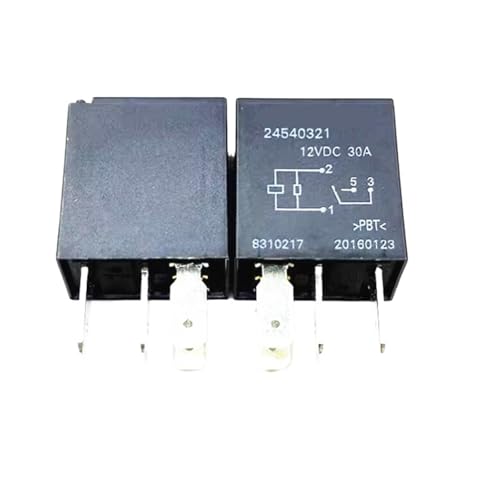 Relais 24540321 12V 30A 4 broches pour circuit automobile en lot de 10 pièces