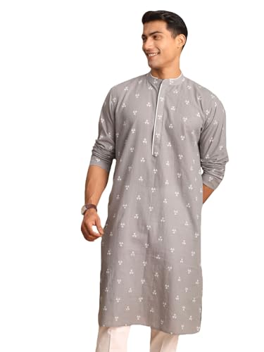 Image of Shvaas By Vastramay Men's Green Cotton Kurta