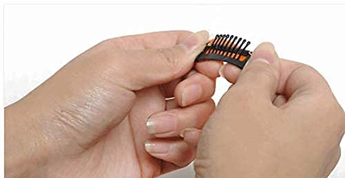 Image of Reusable Coloured Hair Streaks Extensions For Women Hair Coloured Hair Extension For Girls Set of 2 Pcs (Dark Sea Green)