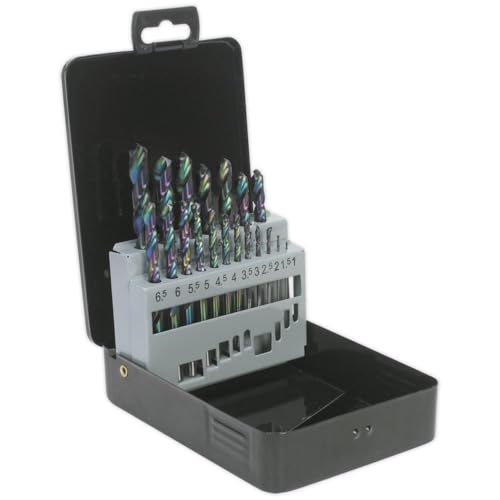 Image of Siegen 19 Piece HSS Titanium Coated Drill Bit Set