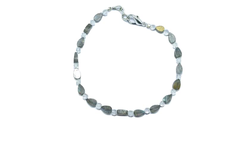 Bracelet labradorite unisexe 7 pouces idéal cadeau d'anniversaire unique