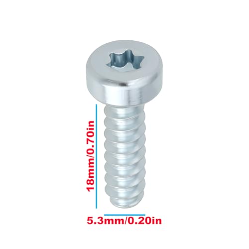 Pack de 10 tornillos autorroscantes M5.3x18 mm cabeza pan miniatura 4