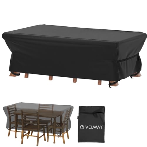 Housse de table de patio imperméable extérieure Velway rectangulaire