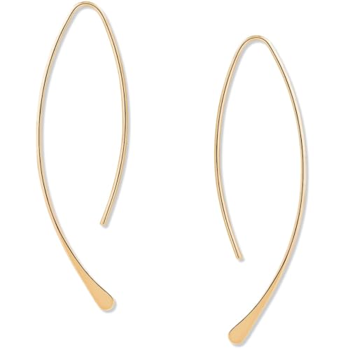 Delicate gold hoop earrings