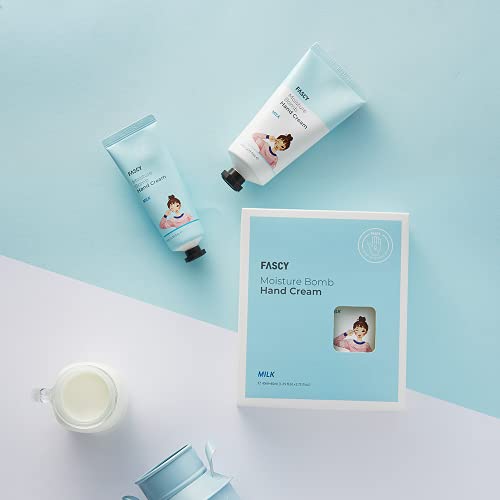 Fascy Milk Scented Moisturizing Hand Cream, Anti-Wrinkle Hand Cream Travel Size Moisturizing Lotion, Healing Hand Cream For Cracked Hands & Dry Skin - Hand Moisturizing Lotion Sets Of 2 #TOP5