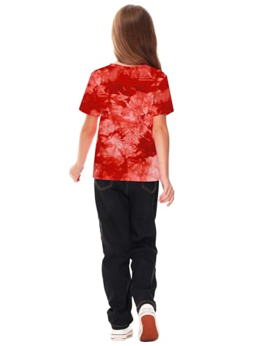 Image of Deerose Kids Striped Shirts Short Sleeve Boy Girls July 4th Patriotic Tee Top 3-14 Years
