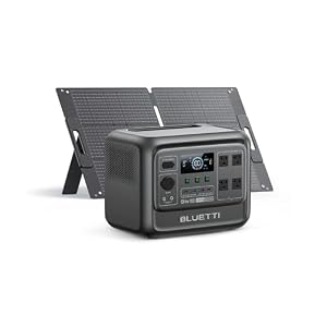 BLUETTI Solar Generator Elite 100 V2 with 100W Solar Panel, 1024Wh 1800W